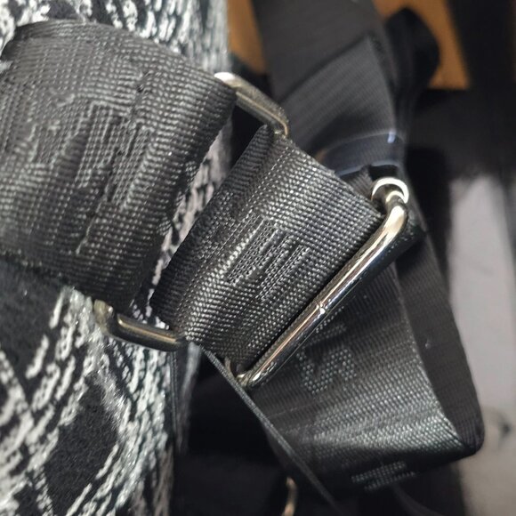 NWT Steve Madden Backpack Black/White Tweed Plaid Mini - Picture 7 of 8